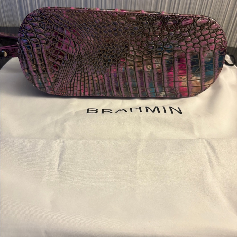 Brahmin Iridescent Pink Crossbody Bag - Picture 9 of 10